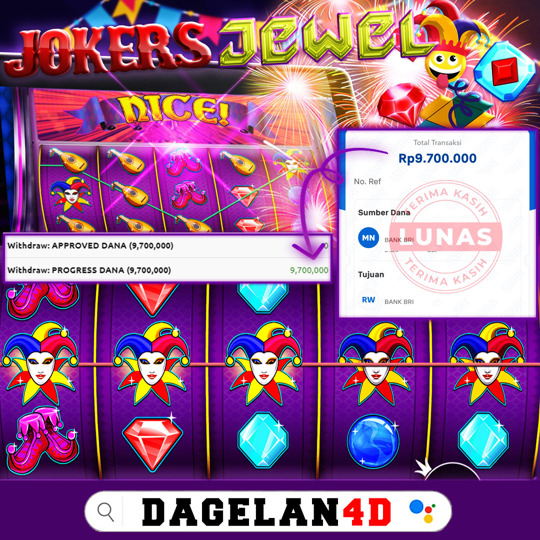 Jackpot Joker Jewels 5Kepala 1 Line Claim Bonus 50%
